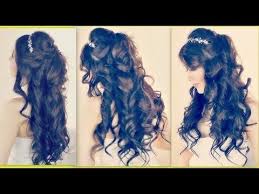 Curly prom hairstyle for long hair with french braids. Curly Prom Hairstyles For Long Hair Half Up Imagemy Hair Styles Hair Styles Princess Hairstyles Long Hair Styles