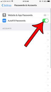 Settings > autofill and toggle use contact settings or credit cards to on. How To Enable Or Disable Autofill Passwords On An Iphone 7 Solve Your Tech
