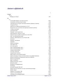 Results for sexuele voorlichting 1991. Auteurs Alfabetisch Cruyt