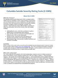Development and relief services | ein: C Ssrs Factsheet Pdf Behavioural Sciences Mental Health
