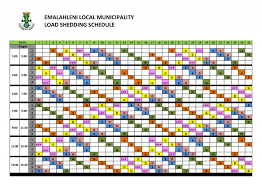 Programmable load shedding time management for utility department. Please Note Load Shedding Emalahleni Local Municipality Facebook