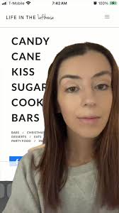 Sugar Cookie Bars with Peppermint Hershey Kisses. Im Proud of this Recipe!  #SugarCookies #sugarcookiesoftiktok #baking #holidaybaking #christmascookies