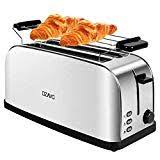 Ozavo Edelstahl Toaster 4 Scheiben 2 Langschlitz Abnehmbare Brotchenaufsatz Und Krumelschublade 7 Stufig Einstellbarer Braunungsgrad 1500watt Toaster Langschlitztoaster Edelstahl