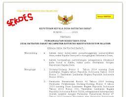 Maybe you would like to learn more about one of these? Contoh Sk Sekdes Sekretaris Desa Terbaru Format Word Doc Format Administrasi Desa