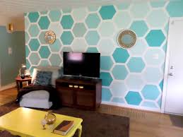 Make ombre spiderweb pumpkins to celebrate halloween. Remodelaholic Diy Ombre Painted Hexagon Accent Wall Accent Wall Ombre Paint Remodelaholic Diy