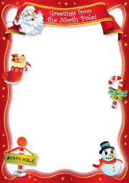 Letterina Di Babbo Natale Con Disegni Colorati Lettera A Babbo Natale Natale Lettere Natale