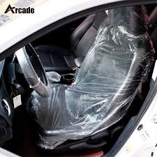 Arcade 100pcs Universally Car Disposable Plastic Soft Seat Cover Waterproof For Bmw Honda Review Bmw Waterproof Seat Cover