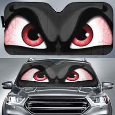 Covercraft's custom patterned windshield sun shade or uv heat shield helps reduce interior temperature and protect the interior from uv damage. Angry Cartoon Eyes Car Sunshade Custom Car Windshield Accessories Gear Car Cover