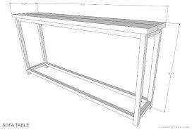 Simple Sofa Table Free Plans Jaime Costiglio Simple Sofa Table Simple Sofa Diy Sofa Table