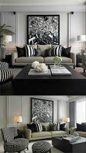 A Black And White Color Scheme With Green Accent Creates A Lovely Modern Room Living Room Grey Dining Room Trends Modern Room
