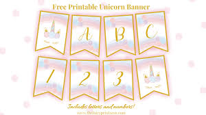 How to personalize a birthday card. Free Printable Unicorn Banner Perfect For Party Decor And More