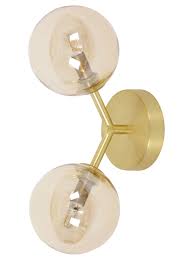 ： does not apply ， ean: Orion 2 Light Wall Bracket In Brass Amber Beacon Lighting
