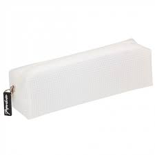 White Mesh Square Pencil Case All Desk Accessories Desk Accessories Stationery Square Pencil Case Pencil Case Clear Pencil Case