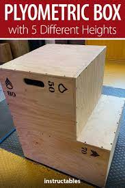 Plyometric Box With 5 Different Heights Diy Home Gym Plyometrics Diy Gym