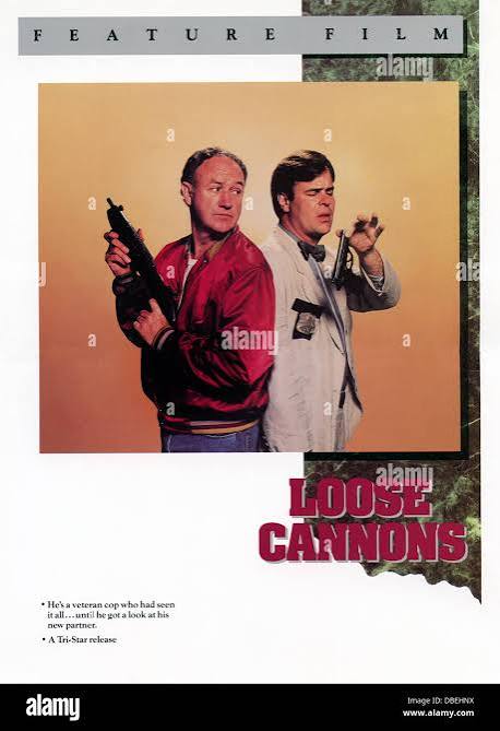 LOOSE CANNONS (1990) POSTER GENE HACKMAN, DAN AYKROYD, BOB CLARK (DIR) LSC  001 MOVIESTORE COLLECTION LTD Stock Photo - Alamy