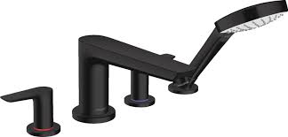 Hansgrohe Talis E Set De Finition Melangeur 4 Trous Pour Montage Sur Bord De Baignoire Finition Noir Mat Ref 71748670 Cedeo