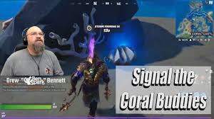 Collect gnomes from fort crumpet and holly hedges / season 5 quests / fortnite chapter 2. How To Signal The Coral Buddies All Locations Fortnite Chapter 2 Season 5 Week 6 Challenges Guide Youtube