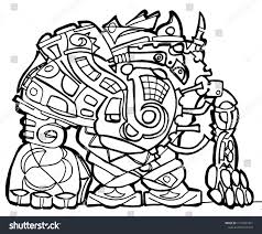 Vektor Stok Big Robot Coloring Page (Tanpa Royalti) 1143901061 |  Shutterstock