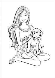 You need to use this photo for backgrounds on gadget with hd. Barbie With Dog Coloring Page Coloringbay