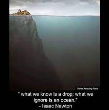 In addition to quotations, proverbs and sayings can also be used. What We Know Is A Drop And What We Ignore Is An Ocean Sayin Isaacnewton Quote Life People Love World B2m Unbelievable Facts Ignore Some Amazing Facts