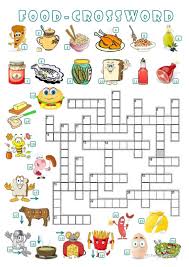 Processed foods contain fats, sugars and chemicals. Food Crossword English Esl Worksheets For Distance Learning And Physical Classrooms
