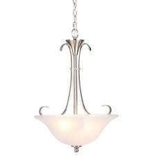 Hampton Bay Lighting Santa Rita 2 Light Brushed Nickel Pendant Glass S Fatman S Garage