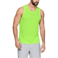 Under Armour Mens Streaker Singlet Lime Light Lg Under Armour Men Under Armour Singlets