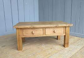 New coffee table rustic design natural pine wood with storage solid durable. Reclaimed Pine Coffee Table With Drawers