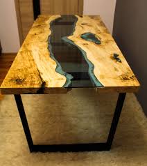 Sold Live Edge River Table With With Blue Epoxy Sold Etsy Resin Table Resin Furniture Live Edge Table
