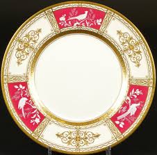 13 Minton Pate Sur Pate Service Plates Gilded Hand Painted Artist Signed
