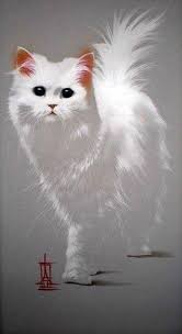 Wall Vk Watercolor Cat Cat Painting Animal Drawings