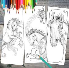 As mentioned above, felt is great for making corner bookmarks that have. Original Hand Drawn Art And Design These Horses Drawings Are From The New Coloring Book Horses Myst Horse Coloring Pages Coloring Bookmarks Hand Art Drawing