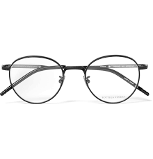 Bottega Veneta Round Frame Titanium And Acetate Optical Glasses Optical Glasses Glasses Round Glasses Men