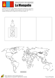 Coloriage Monde Drapeau Mongolie Drapeau Drapeaux Du Monde Coloriage