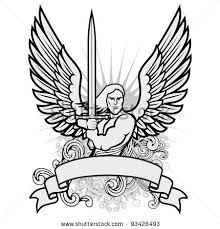 Warrior Angel Angel Coloring Pages Angel Warrior Angel Warrior Tattoo