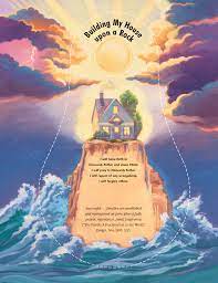 24 everyone then who hears these words of mine and does them will be like () a wise man who built his house on the rock. Sharing Time Build Upon My Rock