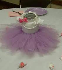 Ballerina Tutu Centerpiece For Baby Shower Tutu Baby Shower Baby Shower Purple Ballerina Baby Showers