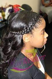 Hairtenders Signature Sew In Weave Hairtenders Signature Sew In Weave Styled With A Crown Braid Braided Crown Hairstyles Crown Braid Goddess Braids Hairstyles