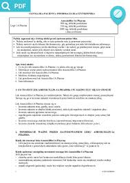 Ulotka Produktu Amoxicillin 1a Pharma Gdzie Po Lek