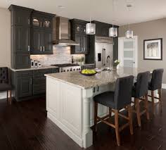 Creating a cohesive kitchen starts with choosing the right materials in coordinating colors. Kitchen Cabinet Black Kitchen Cabinets Dark Floors Simple Beautiful Kitchen Design