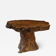 Solid tree trunk coffee table made of a thick cross section of. Vintage Tree Trunk Coffee Table