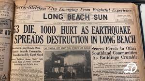 The earthquake had a magnitude estimated at 6.4 mw, and a maximum mercalli intensity of viii (severe). Then And Now Remembering The 1933 Long Beach Earthquake Abc7 Los Angeles