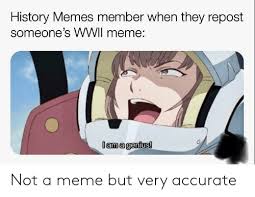 History Memes Member When They Repost Someone's WWII Meme Lama ...
