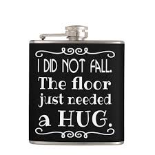 Floor Hug Funny Hip Flask Zazzle Com In 2020 Funny Flasks Flask Hip Flask