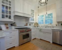 This Range Hood Design Is Okay But Prefer Cupboard Doors Would Not Put Glass Door On Left With All Spice Kitchen Remodel Kitchen Design Galley Kitchen Design