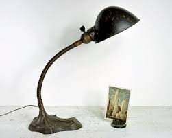 This vintage lamp, a heat therapy in its former life, makes it easy to focus light. Vintage Desk Lamp Industrial Light Gooseneck Lamp Vintage Table Lamp Vintage Lamp Desk Desk Lamp