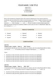 Cv Templates Impress Employers