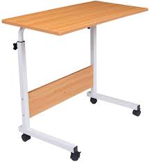 Shop canadian tire online for convenient, folding tv tray tables that can be easily stored when not in use. Beech Wood Rolling Wood Tv Tray Table Adjustable Magazine Snack Table On Wheels Portable Mobile Laptop