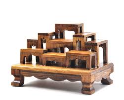 Set Of 9 Mini Altar Teak Wood Tables Worship Thai Buddha Buddhist Amulet Mini Wood Table Mini Altar Teak Wood