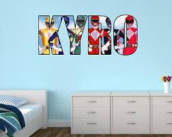 Maybe you would like to learn more about one of these? Personalised Name Original Power Rangers Wall Sticker Decal Power Rangers Kids Bedroom Decor Boy S Room